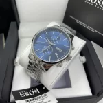 1513839-hugo-boss-watch-water-resistant-5bar-men-blue-dial-metal-stainless-silver-strap-quartz-battery-analog-chronograph-associate